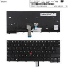 Немецкая QWERTZ новая сменная Клавиатура для ноутбука Lenovo Thinkpad E470 E470c E475 черная с указателем 2024 - купить недорого