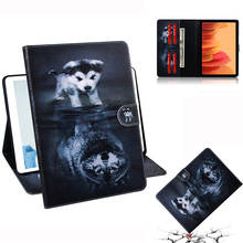 Funda para tableta Samsung Galaxy Tab A7, 10,4, 2020, SM-T505, T500, T507, con soporte para cachorro de Tigre, cartera con tapa para Galaxy Tab A7, 10, 4, bolígrafo 2024 - compra barato