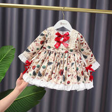 Children Dress for Girls Baby Autumn Girl Cute Dress Girl Ball Gown Princess Party christmas Kids Vestidos 2024 - купить недорого