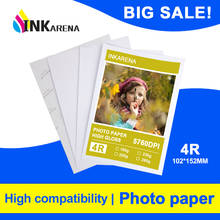INKARENA 100 Sheets 4R High Glossy Photo Paper For Inkjet Printer Photo studio Photographer imaging Printing Paper 6 inch 2024 - buy cheap