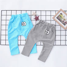 Newborn Clothes Baby Boys Girls Pants 2021 Spring Autumn New Infant Cartoon Eyes Print Pocket Pant Cotton Cute Casual Trousers 2024 - buy cheap