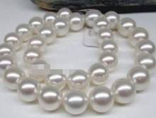 HUGE 18"AAAA+ 11-12MM SOUTH SEA WHITE PEARL NECKLACE 2024 - buy cheap