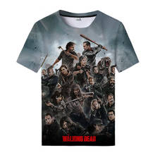 Summer T-Shirts Horror TV Series The Walking Dead 3D Print Streetwear Men Women Fashion Oversized T Shirt Kids Tees Tops Clothes 2024 - buy cheap