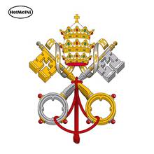 HotMeiNi 13cm x 9.75cm Car Styling Holy See Catholic Church Emblem Vinyl Car Sticker See of Rome City Waterproof Accessories 2024 - buy cheap