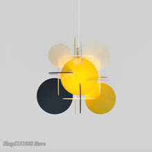 modern LED living room pendant lights Nordic Creative DIY splice Acrylic colorful children's room hanging lamp lighting fixtures 2024 - buy cheap