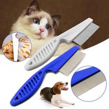 Pet cão gato escova de dentes grooming pele pente de cabelo ferramenta portátil limpeza handhold plástico leve suprimentos limpeza do animal estimação 2024 - compre barato