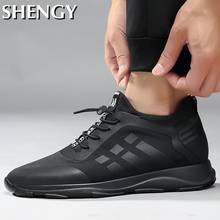 Zapatillas deportivas de malla transpirable para hombre, zapatos informales con cordones, para correr al aire libre, 8Cm de altura 2024 - compra barato