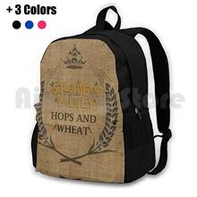 Hops & Wheat Crop Vintage Burlap Sack Outdoor Hiking Backpack Riding Climbing Sports Bag Stardew Valley Burlap Vintage Sack 2024 - buy cheap