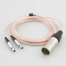 Audiocrast 8 núcleos 7n cobre fone de ouvido cabo atualização para hd800 hd800s hd820 fones de ouvido 2024 - compre barato