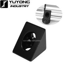 100pcs/lot retail high precise Black oxide 20 series 90 degree angle corner bracket 20*20 for v-slot aluminum extrusions profile 2024 - buy cheap
