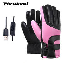 Guantes de calefacción eléctrica para motocicleta, guantes cálidos de invierno, USB, alta temperatura constante, térmicos 2024 - compra barato