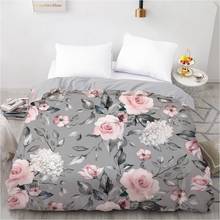 3D Duvet Cover Custom 180x210 140x210 Comforter/Quilt/Blanket case Twin Full Queen Bedding For Wedding Floral Drop Ship 2024 - buy cheap