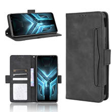 Capa de carteira para asus rog phone 3 strix, tela de 6.59 ", multifuncional, com espaço para cartão, em couro 2024 - compre barato