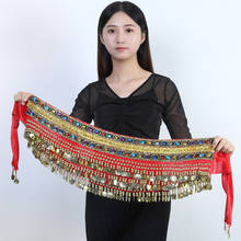 Women Belt Belly Dance Hip Scarf Belly Dance Accessories Gold CoinsTriangle Wrap Costume Belt Belly Dance Belt 2024 - buy cheap