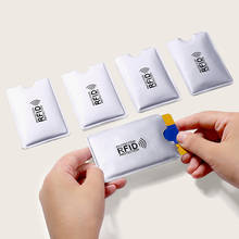 Металлический чехол с блокировкой Rfid, для банковских карт, из держатель для карт алюминия, NFC 2024 - купить недорого