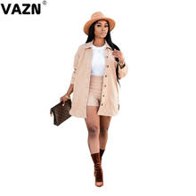 VAZN 2020 New Women Set Casual Tracksuit Full Sleeve Ruffles Blazers Pencil Pants Suit Two Piece Set Office Lady Outfits 2024 - buy cheap