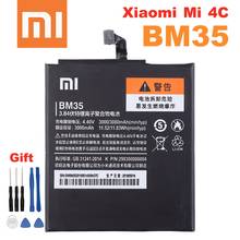 BM35 Xiao mi 100% Оригинальный аккумулятор для Xiaomi Mi 4C M4C Mi4C BM35 высококачественные сменные батареи для телефона 3080 мАч + Инструменты 2024 - купить недорого