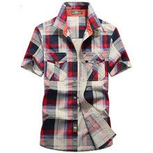 Brand Clothing Plaid Shirt Men Summer Casual Short Sleeve Cotton Breathable Men shirt Camisa masculina Chemise Homme 2024 - buy cheap