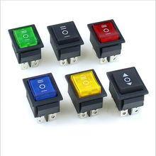 KCD4 1PCS black Rocker Switch Power Switch ON-OFF-ON 3 Position 6 Pins No lights  16A 250VAC/ 20A 125VAC 2024 - buy cheap
