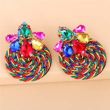 JUJIA Statement Earrings Boho Ethnic Hot Colorful Dangle Drop Earrings Beads Trendy Handmade Wedding Jewelry 2024 - buy cheap