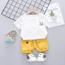 2021 New Summer Baby Boys/Girls Clothes Sets Infant Casual Cartoon Cotton T-shirt+shorts 2pcs Tracksuits Toddler Children's Wear 2024 - buy cheap