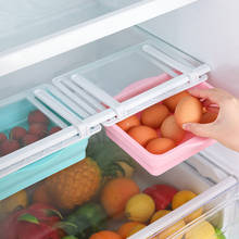 Caja de almacenamiento de refrigerador con cajón, contenedor de almacenamiento de cocina plegable, clasificación de alimentos, transparente 2024 - compra barato