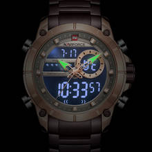 NAVIFORCE Top Brand Men Watch Fashion Quartz Watches Mens Military Sports Wristwatch Full Steel Male Clock Relogio Masculino 2024 - buy cheap