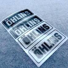 1 Pair Of DIY Reflective Motorcycle Stickers Decorative Fuel Tank Motor Side Car Damping Stickers Logo Pad Fairing OHLINS Ohlins 2024 - buy cheap