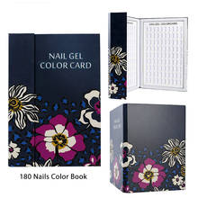 180 Colors Nail Tips Display Book Professional Model Nail Gel Polish Color Display Box Chart Painting Manicure Nail Art Tools 2024 - buy cheap