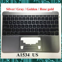 original For Macbook 12'' A1534 US Keyboard with backlight topcase Top case keyboard gray Silver golden Rose Gold 2016 2017 Year 2024 - buy cheap