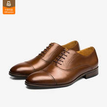 Original youpin mijia seven-faced vegetais bronzeados sapatos oxford sapatos de negócios masculinos alta qualidade 2024 - compre barato