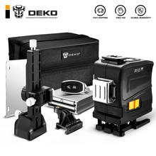 DEKO-Nivel láser, herramienta de nivelación 3D de 12 líneas, luz verde, Horizontal y Vertical, con Control remoto, alta precisión, nivelado automático 2024 - compra barato