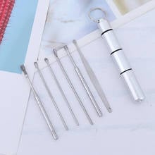 6Pcs Ear Wax Curette Remover Ear Cleaner Spiral Ear Clean Tool With Case Ear Cleaner Set Ear Pick Set Stainless Steel Earpick 2024 - buy cheap