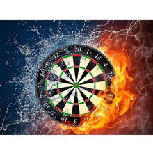 New 3d Full Round/Square Diamond mosaic 5D DIY Diamond painting Darts Diamond embroidery Cross stitch fire ice 2024 - buy cheap