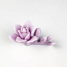 Hc0301 przy peônia buquê molde de flor molde de silicone decoração planta moldes flores peônia rosa sabão vela moldes bouquet 2024 - compre barato