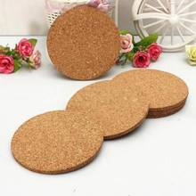 Round Cork Coasters Drink Placemat Plain Coffee Wine Cup Mat Tea Craft Tool 2024 - buy cheap