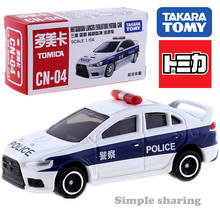 Tomica-CN-04 Mitsubishi Lancer Evolution Patrol, coche Takara Tomy, 1/64 motores, vehículo de Metal fundido a presión, nuevos juguetes 2024 - compra barato