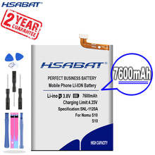 Bateria de substituição 6100mah, nova remessa [hsabat] para nomu s10 2024 - compre barato