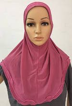 Распродажа, цельный мусульманский хиджаб Flouncing ITY 2024 - купить недорого