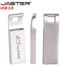 Jaster usb 3.0 metal pendrive cartão de memória logotipo personalizado usb flash drive 4gb 8gb 16 32 64gb 128gb u disco presente frete grátis 2024 - compre barato