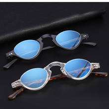 Óculos de leitura meio armação redondo | óculos anti-luz azul para homens e mulheres óculos de leitura para hipermetropia + 1.0 + 2.0 + 3.0 2024 - compre barato