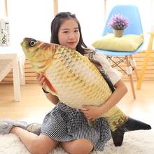 1pc 3D Simulation Cushion Carp Fish Sleeping Cotton Throw Pillow Doll Plush Toys Home Sofa Car Seat Decoration Christmas Gift 2024 - buy cheap