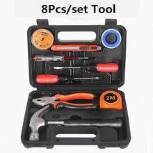 Conjunto de ferramentas manual, conjunto de 8 peças com bandas 2020, ferramentas domésticas, eletricistas, caixa de ferramentas de reparo de madeira 2024 - compre barato