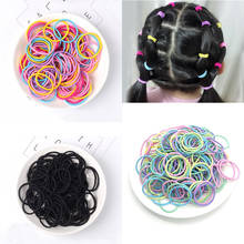 100pcs/Pack Hair Accessories Girls Rubber Bands Scrunchy Elastic Hair Bands Kids Baby Headband Decorations Ties Gum for Hair 2024 - купить недорого