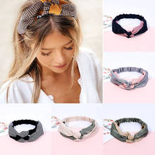 Fashion Women Elegant Soft Headband Vintage Cross Knot Elastic Hair Bands  Solid Girls Hairband Hair Accessories 2024 - buy cheap