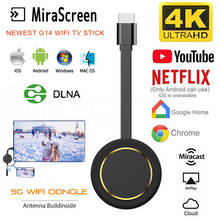 Smart TV Stick 2,4G + 5G, receptor de pantalla fundida 4K 1080P, Compatible con WiFi, Dongle de TV, pantalla de espejo para Android e IOS, nuevo 2024 - compra barato