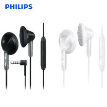 Оригинальная гарнитура Philips SHE3015 с высококачественным микрофоном черного/белого цвета для Huawei, поддержка официального тестирования 2024 - купить недорого