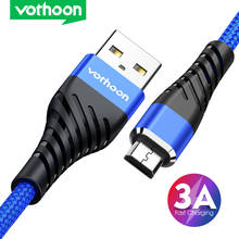 Vothoon Micro USB Cable 3A Fast Charging Micro Data USB Cable for Samsung Xiaomi Huawei Android Mobile Phone Charger Cable Cord 2024 - buy cheap