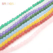 Free Shipping 4mm Smooth Surface Round  Loose Gems Stone Jewelry Making Beads Strand 15" 2024 - buy cheap