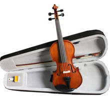 Student Violin Full Size 4/4 Violin Fiddle W/Ebony Fretboard+Violin Case & 4/4 Violin Bow Set 2024 - buy cheap